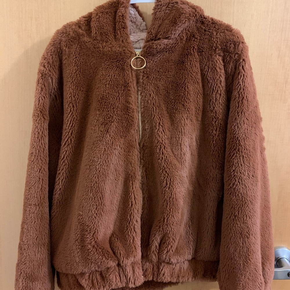 Teddy bear brown jacket